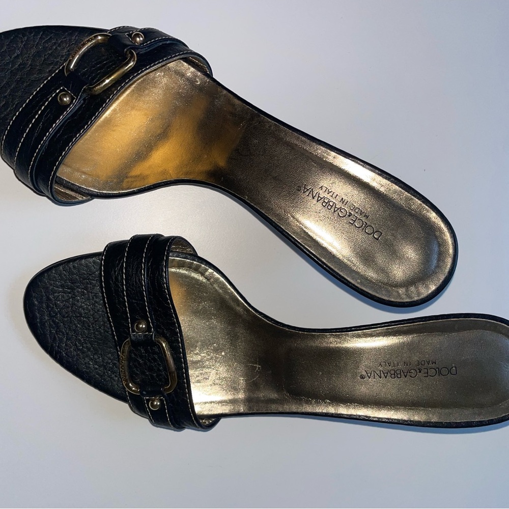 Y2K Dolce & Gabbana Black Women's Kitten Heels